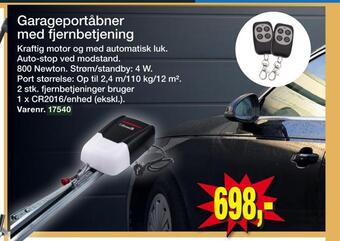 Harald Nyborg Garageportåbner med fjernbetjening tilbud