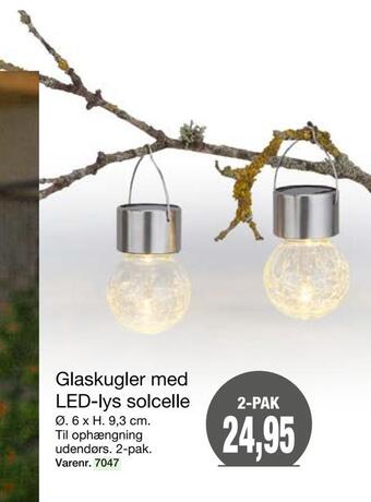 Harald Nyborg Glaskugler med led-lys solcelle tilbud
