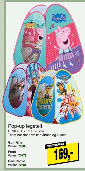 Pop-up legetelt
