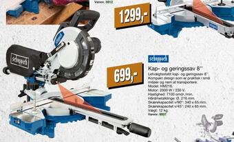 Harald Nyborg Kap- og geringssav 8'' tilbud