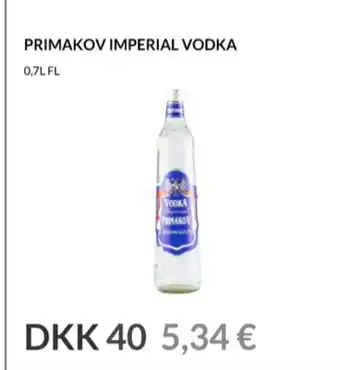 Nielsen's Discount Primakov vodka tilbud