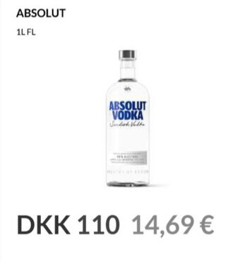 Nielsen's Discount Absolut vodka tilbud