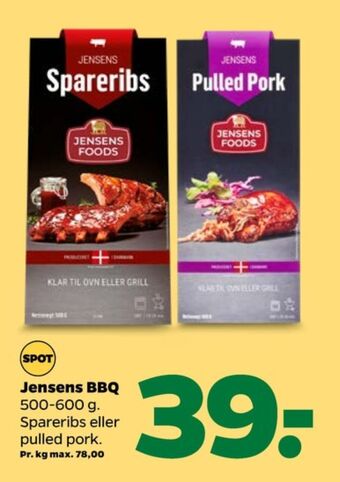 Netto Jensens spareribs tilbud