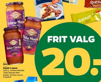 Netto Pataks sauce flydende tilbud