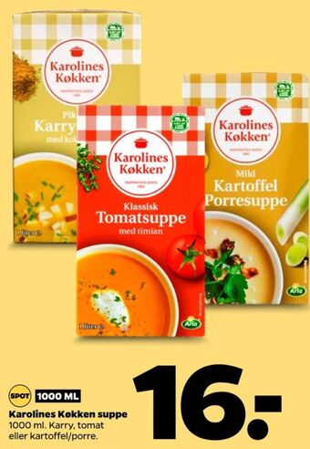 Netto Karolines tomatsuppe tilbud