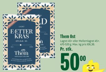 Min Købmand Them ost skæreost fætter kras lagret tilbud