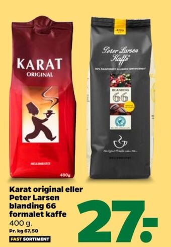 Netto Original kaffe formalet tilbud