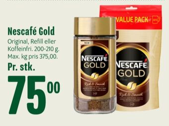 Min Købmand Gold instant kaffe tilbud
