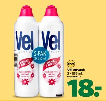 Netto Vel opvaskemiddel tilbud