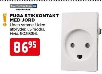 jem & fix Fuga stikkontakt med jord tilbud