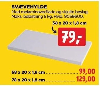 jem & fix Svævehylde tilbud