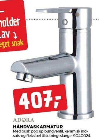 jem & fix Håndvaskarmatur tilbud