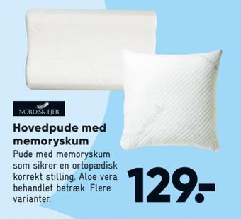 Bilka Hovedpude med Memoryskum tilbud