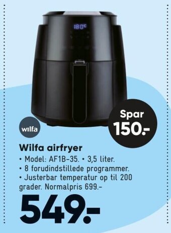 Bilka Wilfa Airfryer tilbud