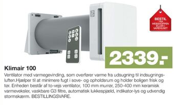 Klimair varmegenvinding