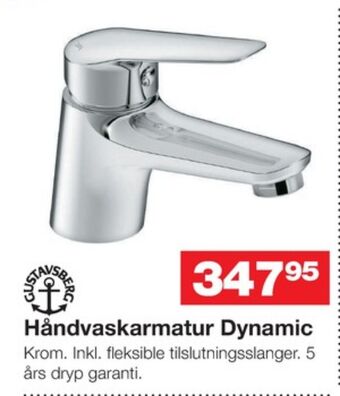 Bauhaus Gustavsberg håndvaskarmatur tilbud