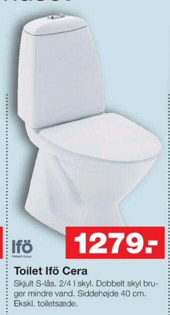 Bauhaus Ifö toilet tilbud