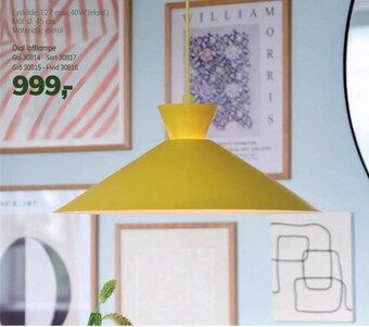 Daells Bolighus Dial loftlampe tilbud