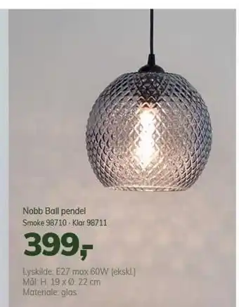 Daells Bolighus Nobb ball pendel tilbud