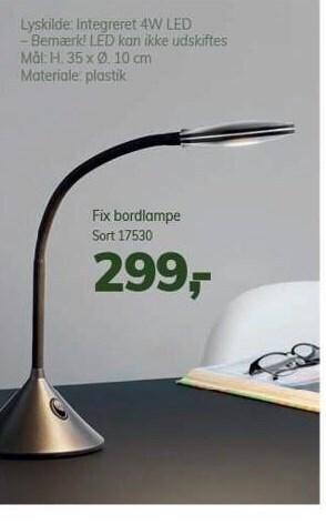 Daells Bolighus Fix bordlampe tilbud