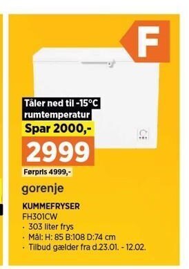 Power Kummefryser tilbud