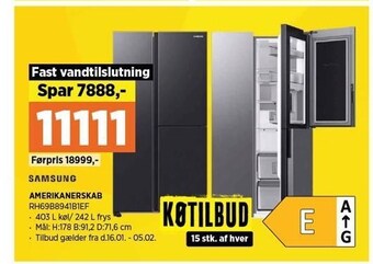 Power Amerikanerskab tilbud