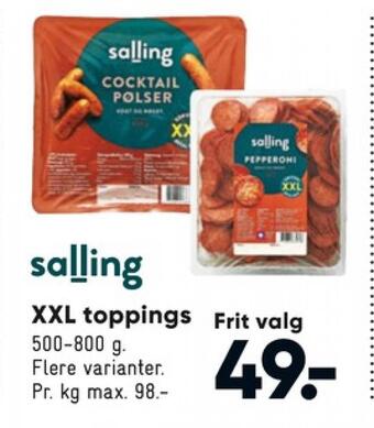 Bilka Salling cocktailpølser tilbud