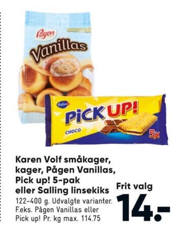 Bilka Pickup kiks tilbud