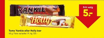 Bilka Yankie chokoladebar tilbud
