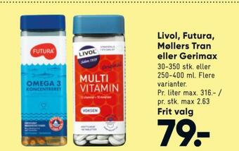 Bilka Livol multi vitaminer tilbud