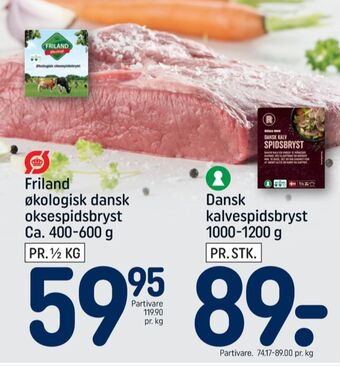 REMA 1000 Friland økologi oksespidsbryst tilbud