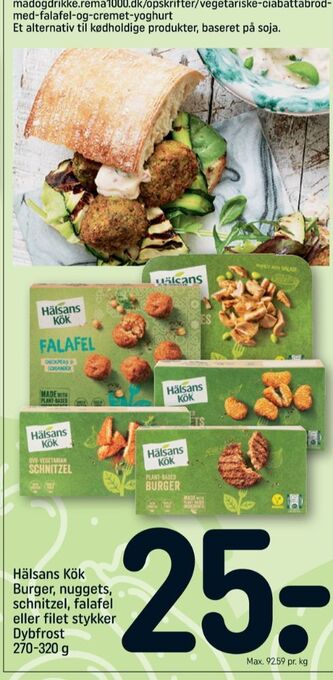 REMA 1000 Hälsans kök falafel tilbud