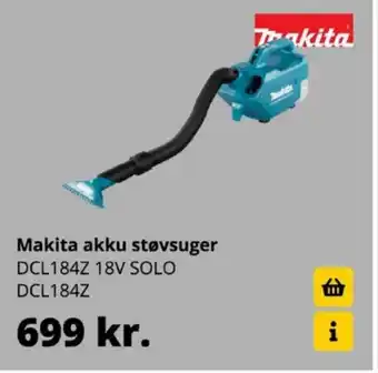 10-4 Byggecenter Makita Akku Støvsuger tilbud