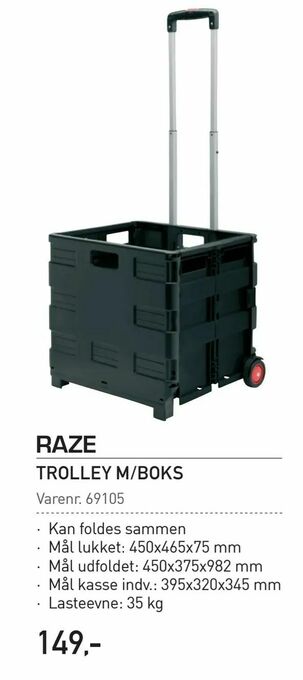 Thansen Trolley m/boks tilbud