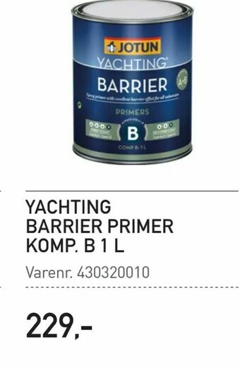 Thansen Yachting barrier primer komp. b 1 l tilbud
