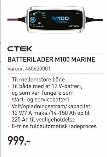 Thansen Batterilader m100 marine tilbud