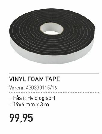 Thansen Vinyl foam tape tilbud