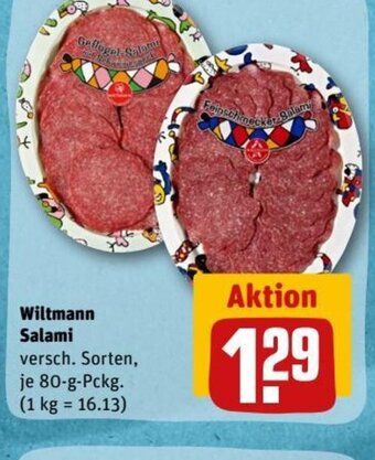 REWE DE Wiltmann Salami tilbud