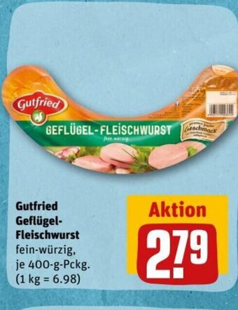 REWE DE Gutfried Geflügel-Fleischwurst tilbud