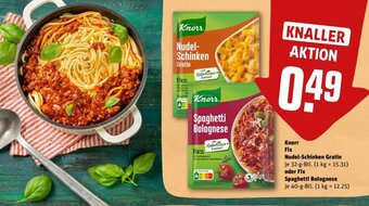 Knorr Fix Nudel-Schinken Gratin oder Fix Spaghetti Bolognese