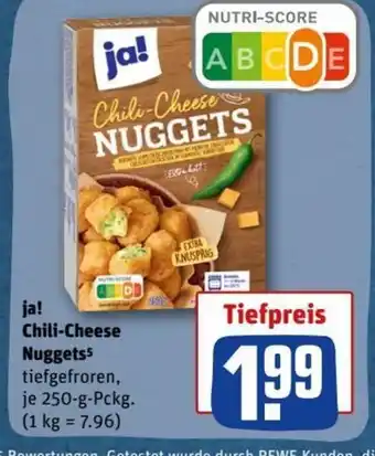 REWE DE Ja Chili-Cheese Nuggets tilbud