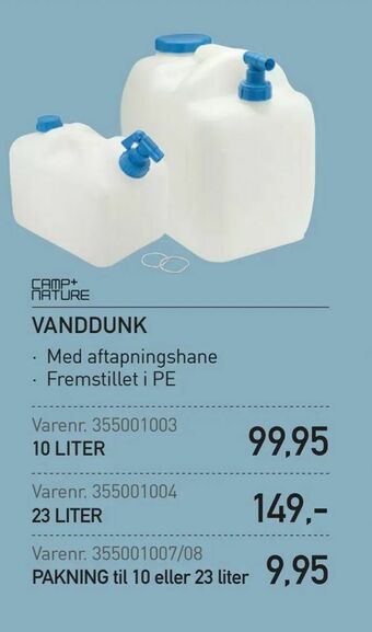 Thansen Vanddunk tilbud