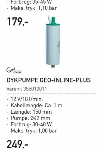 Thansen Dykpumpe geo-inline-plus tilbud