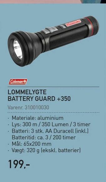 Thansen Lommelygte battery guard +350 tilbud