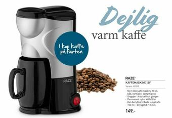 Thansen Kaffemaskine 12v tilbud