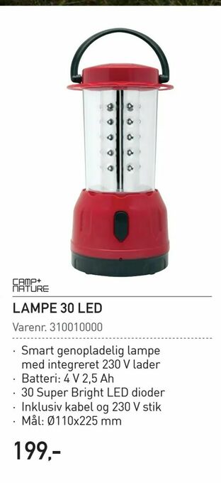 Thansen Lampe 30 led tilbud