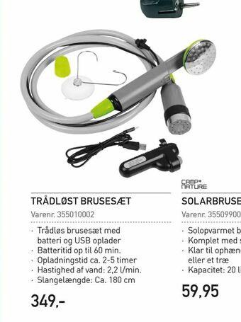 Trådløst brusesæt