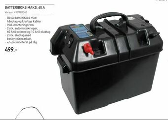 Thansen Batteriboks maks. 60 a tilbud