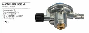 Gasregulator igt 29 mb