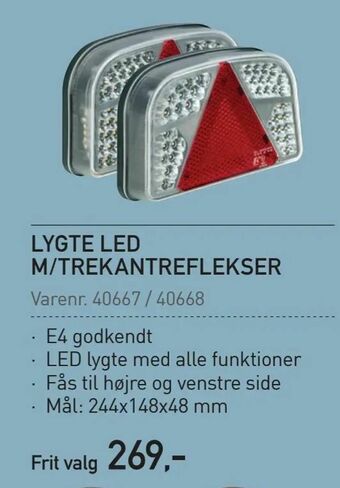 Thansen Lygte led m/trekantreflekser tilbud